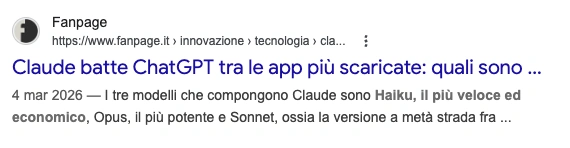 Claude batte ChatGPT tra le app più scaricate