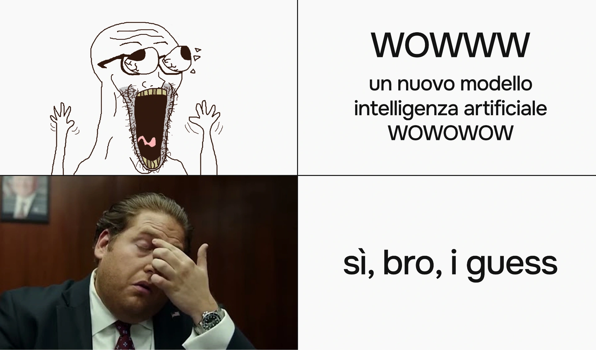 Meme: reazione ai nuovi modelli AI